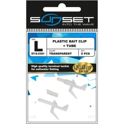 Sunset Accroche Appât Plastic Bait Clip + Tube St-S-2301