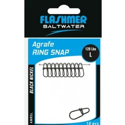 Flashmer Agrafe Ring Snap - Par 10