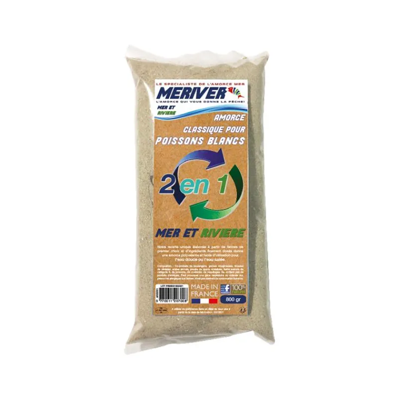 Meriver Amorce Classique Poisson Blanc 2 En 1 - Mer Et Rivière