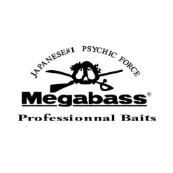 Megabass Autocollant Med Contour Blanc