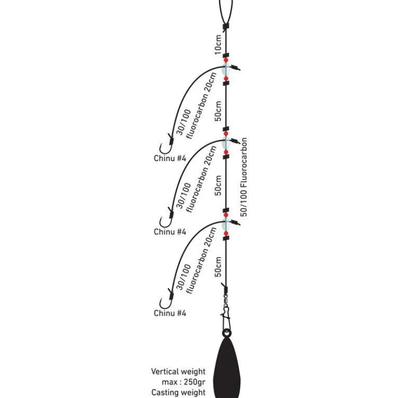 Daiwa Bas De Ligne Montages Dorade Bord / Bateau