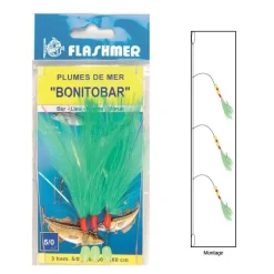 Flashmer Bas De Ligne Bonitobar Vert