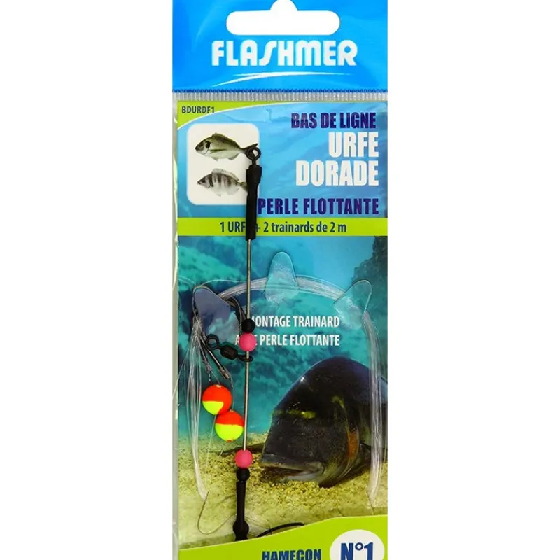 Flashmer Bas De Ligne Dorade Urfe + Perle Flottante