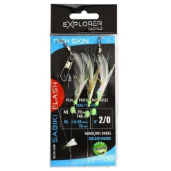 Flashmer Bas De Ligne Fish Skin