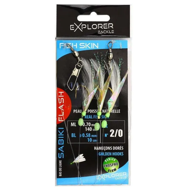 Flashmer Bas De Ligne Fish Skin