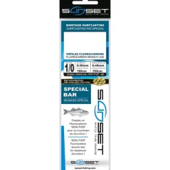 Sunset Bas De Ligne Surfcasting Rs Competition 2X Special Bar / Fluoro