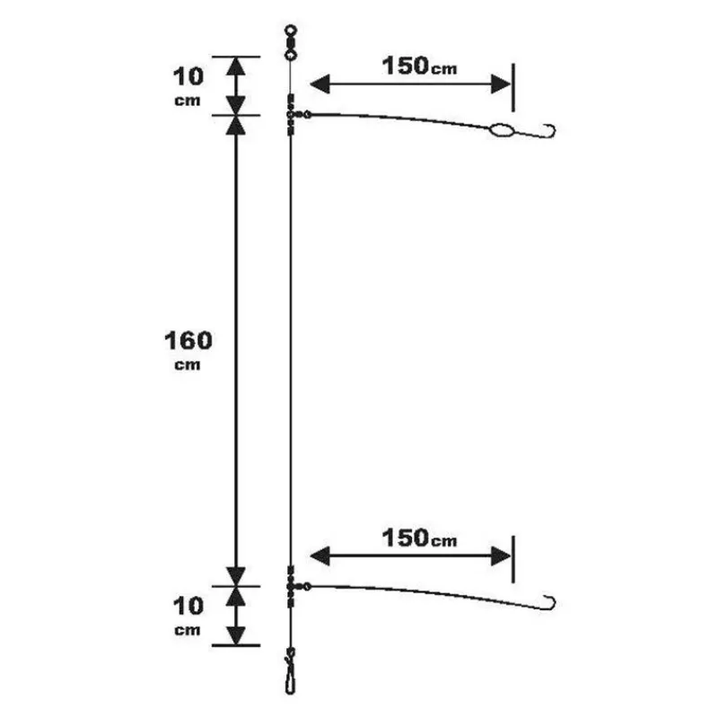 Sunset Bas De Ligne Surfcasting Rs Competition 2X Special Bar / Fluoro