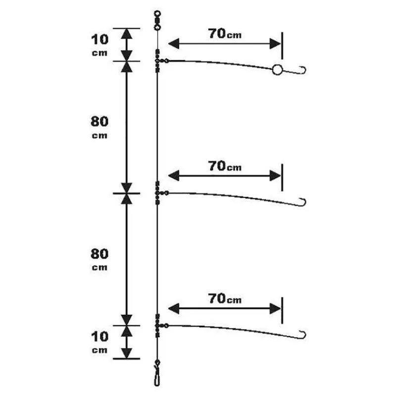 Sunset Bas De Ligne Surfcasting Rs Competition 3X Special Bar / Fluoro