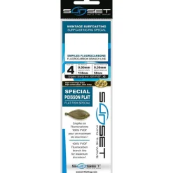 Sunset Bas De Ligne Surfcasting Rs Competition Special Poisson Plat - Fluoro