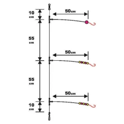 Sunset Bas De Ligne Surfcasting Rs Competition Special Poisson Plat - Fluoro