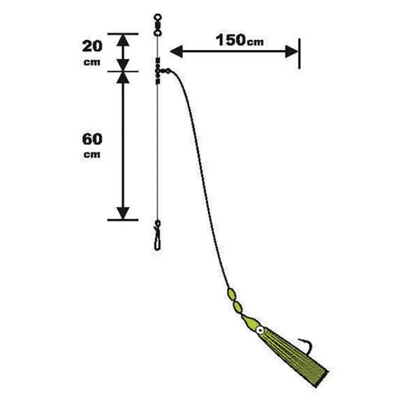 Sunset Bas De Ligne Surfcasting Rs Competition Special Gros Poisson - Fluoro + Octopus