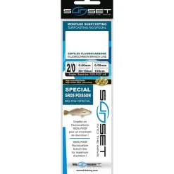 Sunset Bas De Ligne Surfcasting Rs Competition Special Gros Poisson - Fluoro