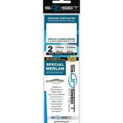 Sunset Bas De Ligne Surfcasting Rs Competition Special Merlan - Fluoro