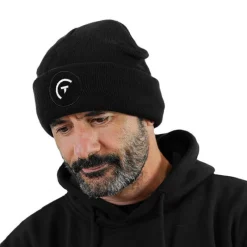 Sur vos traces Bonnet Pêche Personnalisable - Noir