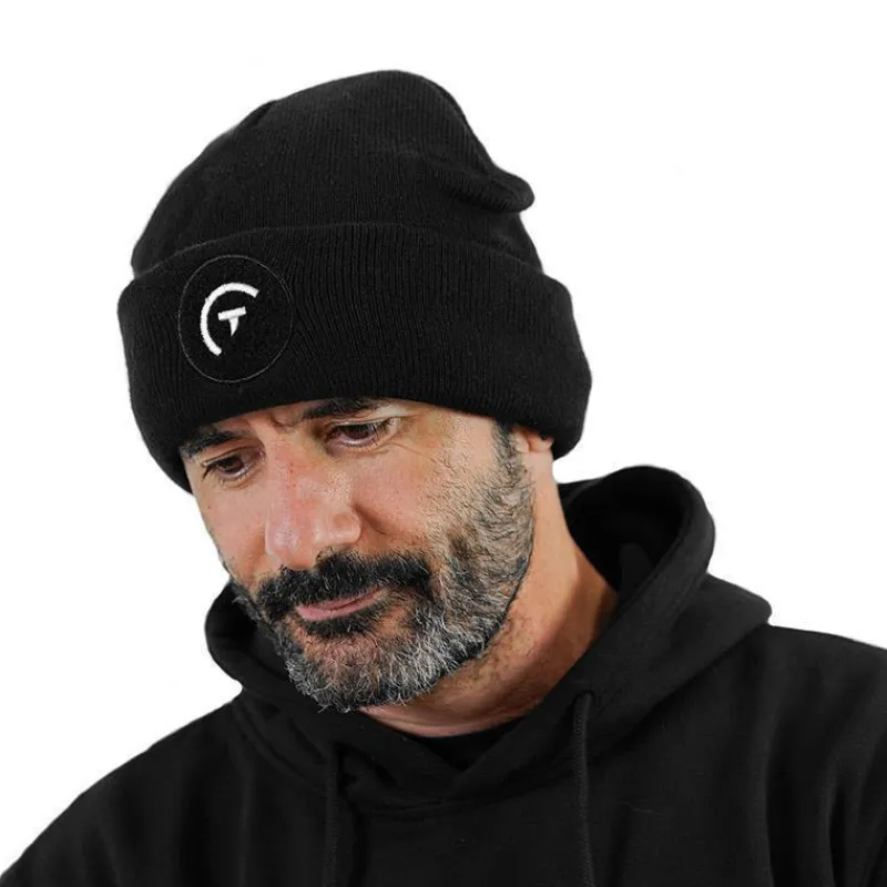 Sur vos traces Bonnet Pêche Personnalisable - Noir