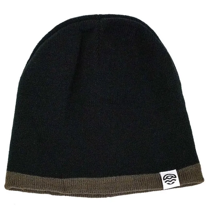 Pecheur.com Bonnet Peche Réversible - Noir/Kaki