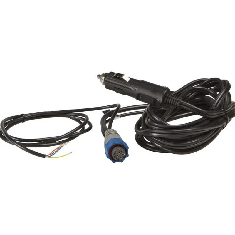 Lowrance Cable D'alimentation Allume Cigare 12V Prises Bleues