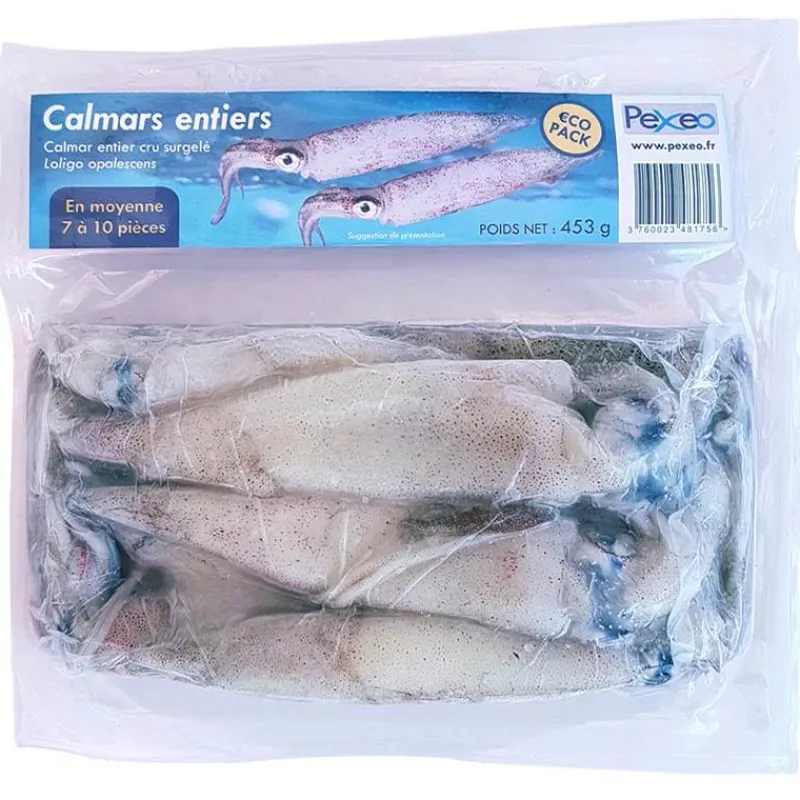 Pexeo Calamar Entiers Surgelés Eco - 453G