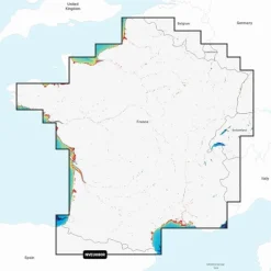 Navionics Carte Marine Garmin Vision+ Nveu080r Eaux Intérieures France Lacs Et Rivières