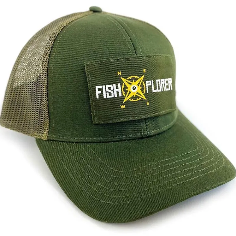 Fishxplorer Casquette Homme À Scratch Trucker - Vert