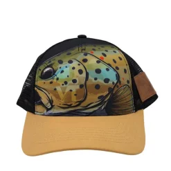 VT FISHING Casquette Homme The Salmo Brown
