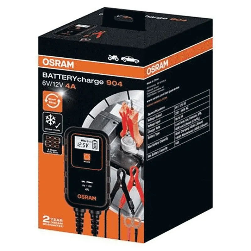 Osram Chargeur D'entretien 6V-12V 4A - Pb / Agm / Lithium