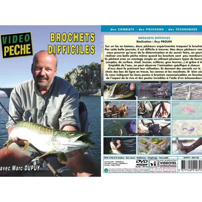 Vidéotel Dvd - Brochets Difficiles Avec Marc Dupuy