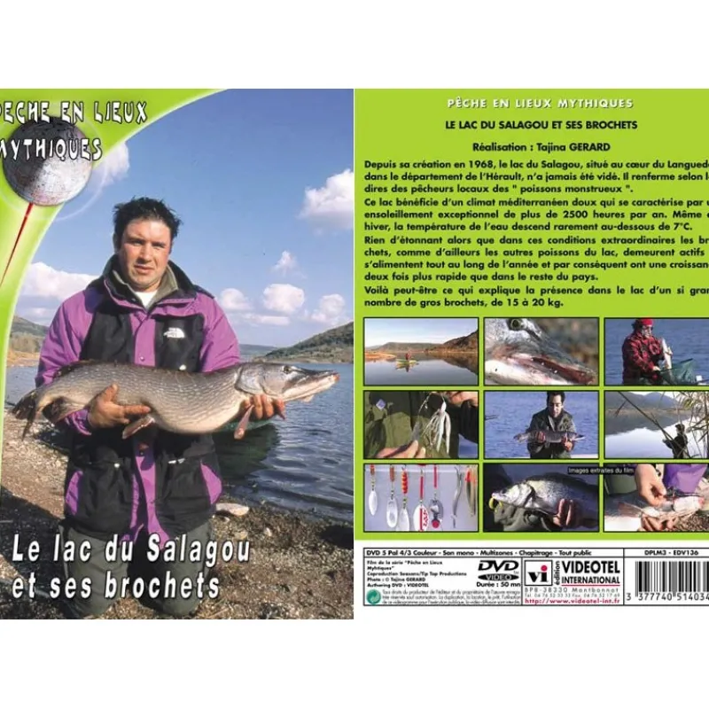 Vidéotel Dvd - Lac Du Salagou Et Ses Brochets - Peche Des Carnassiers - Peche En Lieux Mythiques