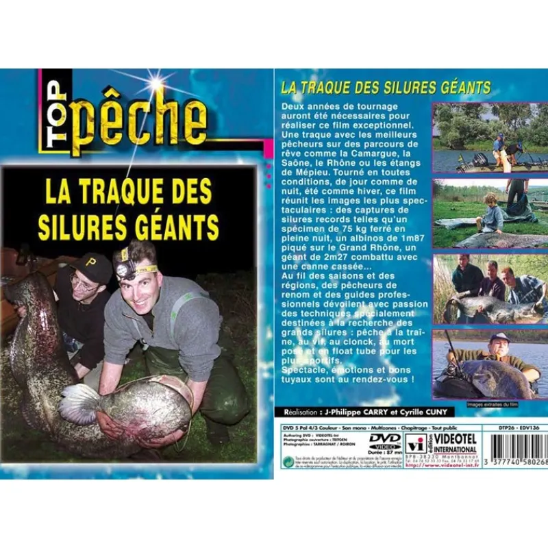 Vidéotel Dvd - La Traque Des Silures Geants - Peche Des Carnassiers - Top Peche