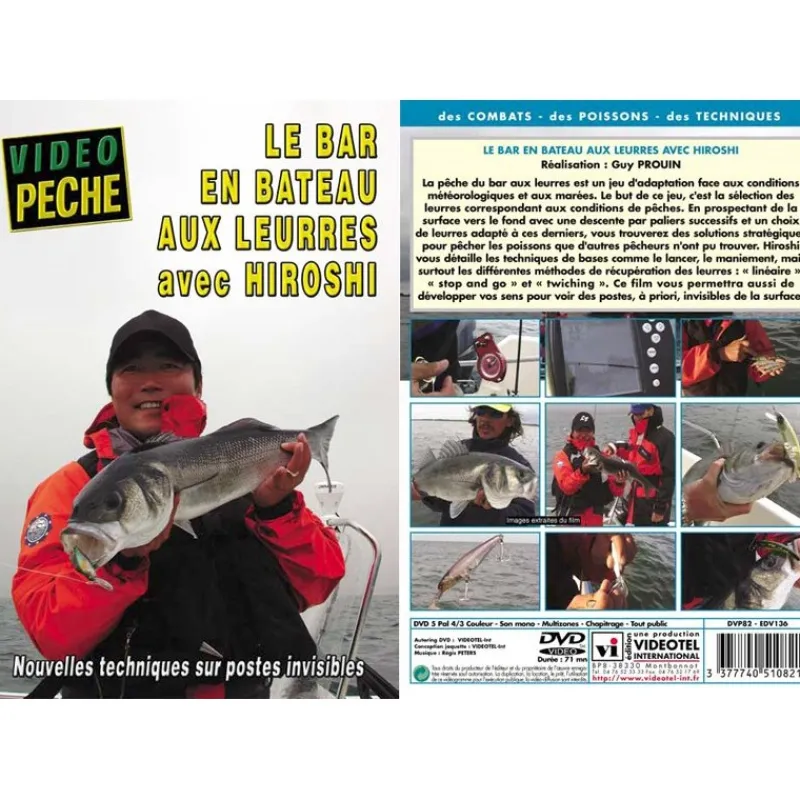 Vidéotel Dvd - Le Bar En Bateau Aux Leurres Avec Hiroshi - Peche En Mer - Video Peche