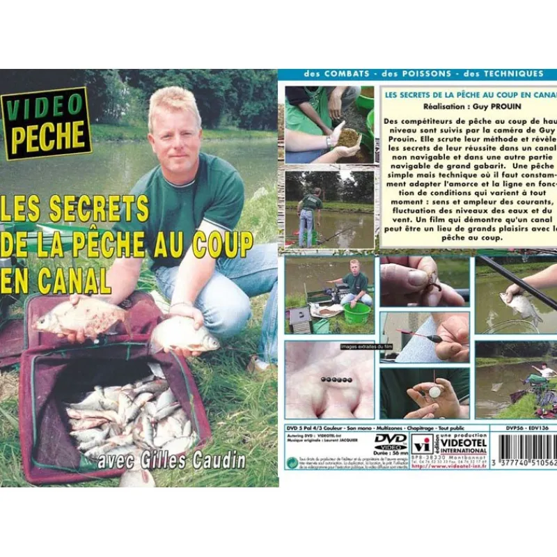 Vidéotel Dvd - Les Secrets De La Peche Au Coup En Canal Avec Gilles Caudin