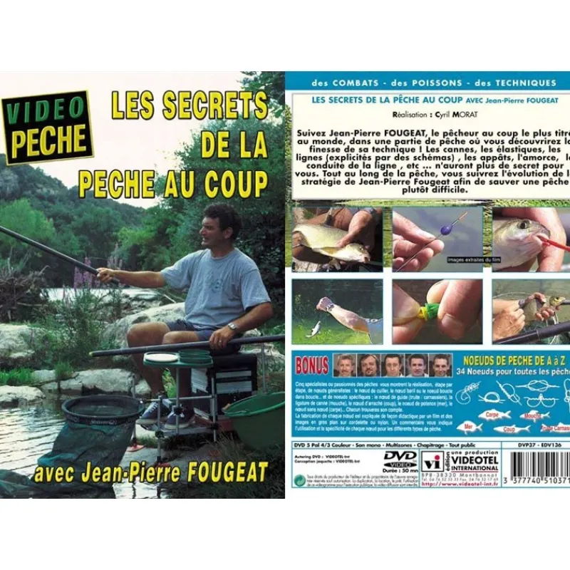 Vidéotel Dvd - Les Secrets De La Peche Au Coup Avec Jean-Pierre Fougeat - Peche Au Coup - Video Peche