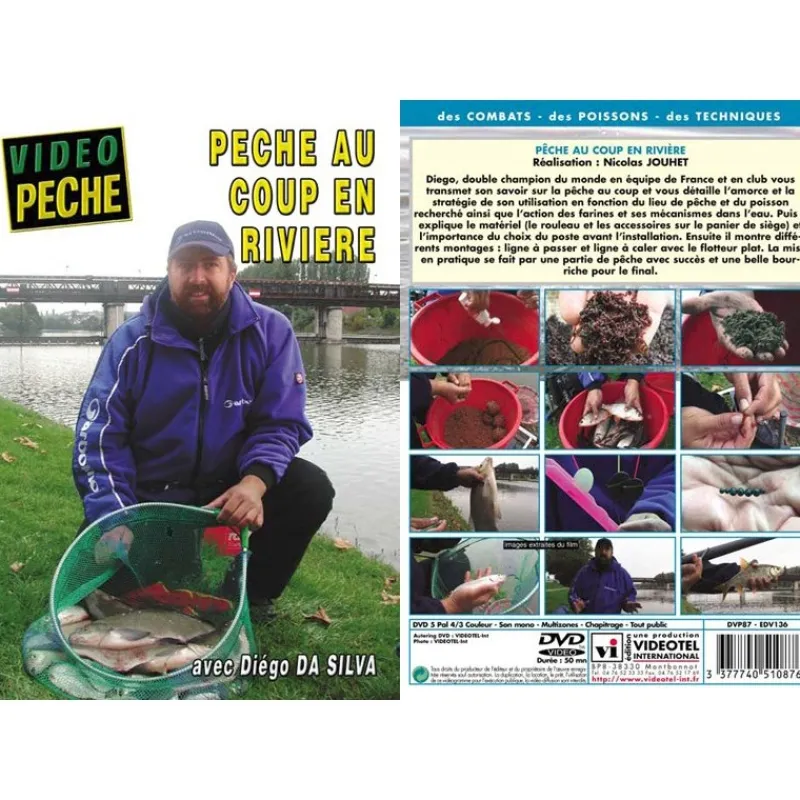 Vidéotel Dvd - Peche Au Coup En Rivière Avec Diego Da Silva - Peche Au Coup - Video Peche