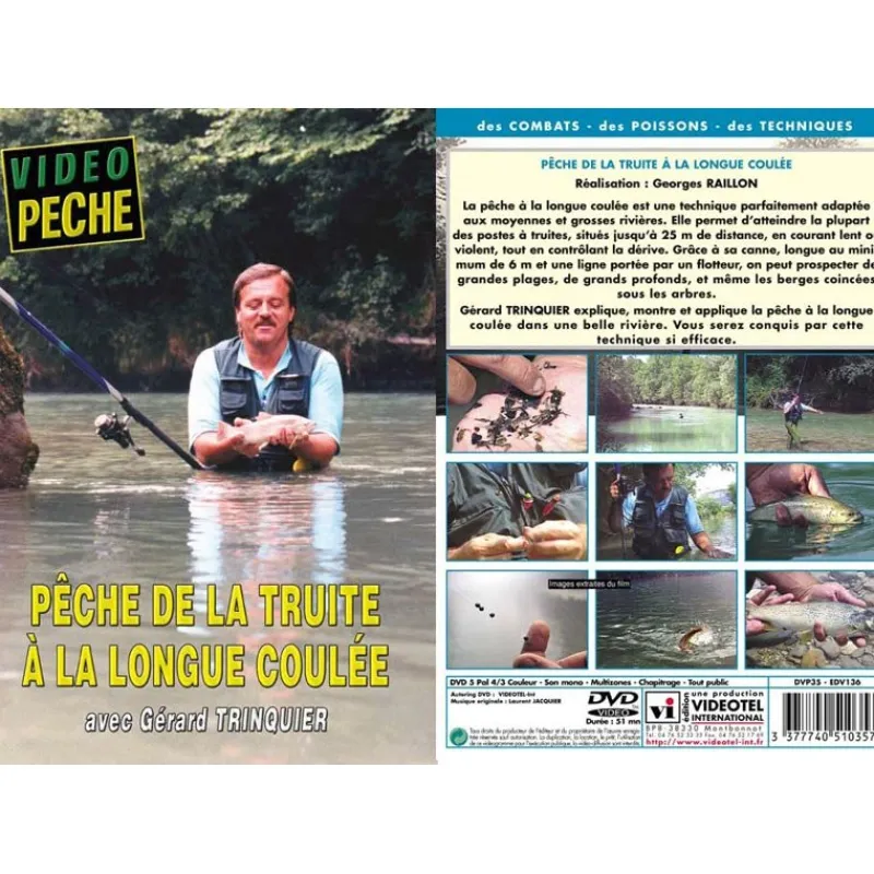 Vidéotel Dvd - Peche De La Truite À La Longue Coulee Avec Gerard Trinquier