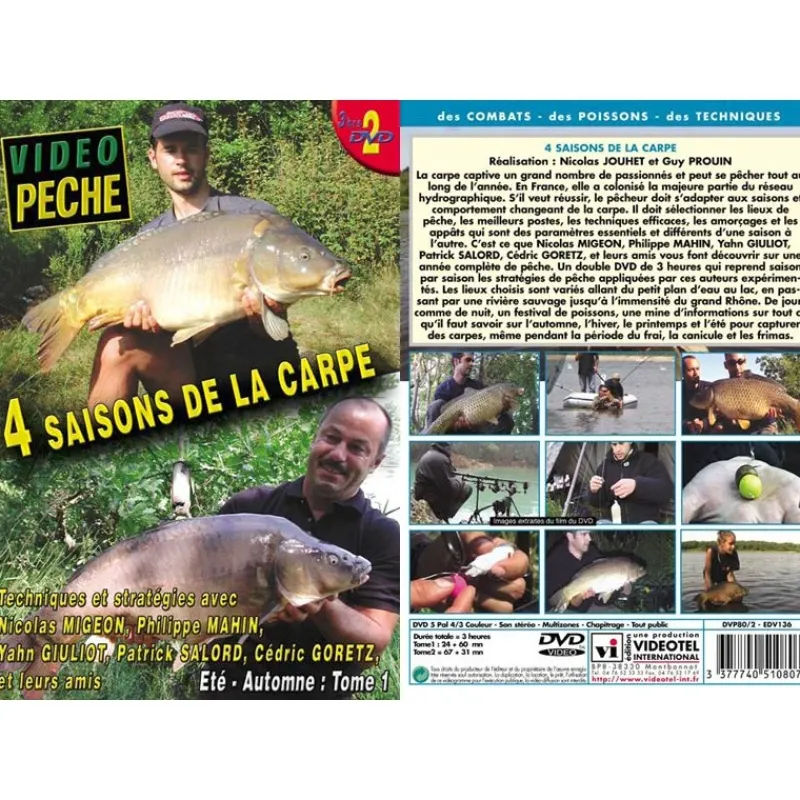 Vidéotel Dvd - 4 Saisons De La Carpe