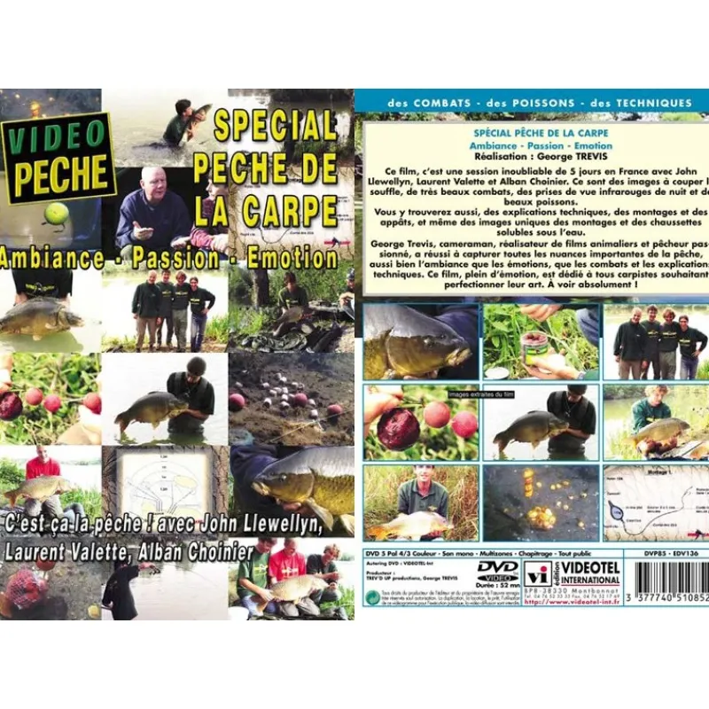 Vidéotel Dvd - Special Peche De La Carpe C'est Ça La Peche Avec John Llewellyn