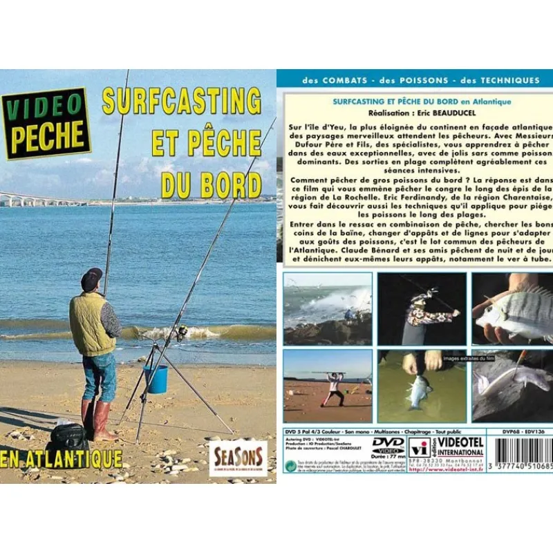 Vidéotel Dvd - Surfcasting Et Peche Du Bord En Atlantique
