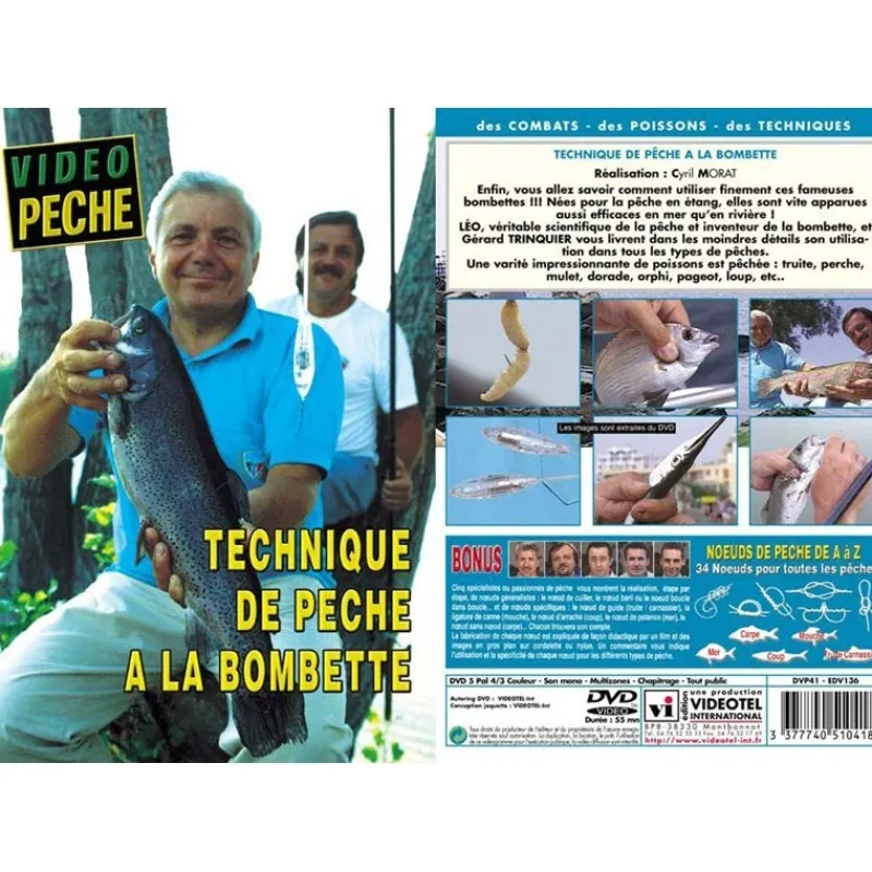 Vidéotel Dvd - Technique De Peche À La Bombette Avec Leo Et Gerard Trinquier - Multi Peche - Video Peche