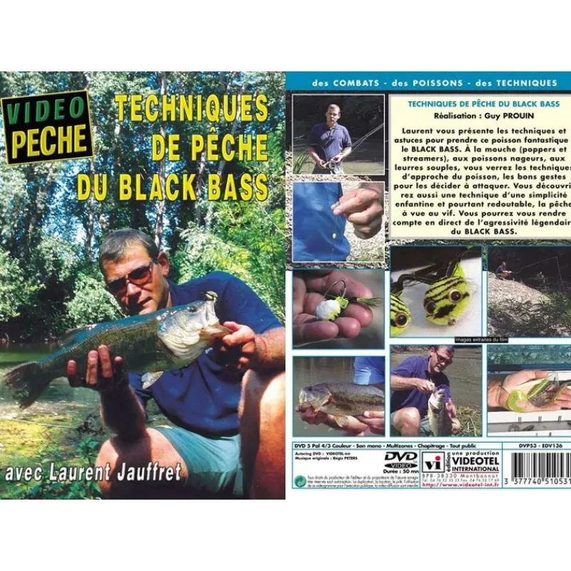 Vidéotel Dvd - Techniques De Peche Du Black Bass Avec Laurent Jauffret