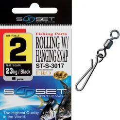 Sunset Emerillon Agrafe Mer Rolling W / Hanging Snap St-S-3017 - Par 6