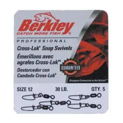 Berkley Emerillon Mc Mahon Cross-Lok Snap/Swivels - Pack