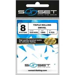 Sunset Emerillon Rolling Triple Rolling Swivel St-S-1046