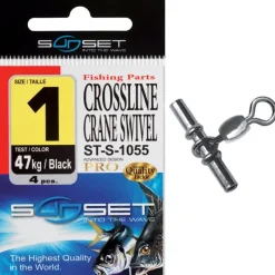 Sunset Emerillon Rotatif Mer Crossline Crane Swivel St-S-1055 - Pack