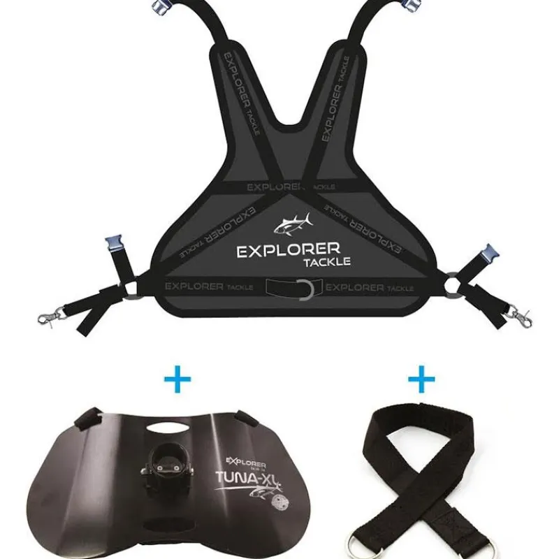 Explorer Tackle Ensemble Harnais Dorsal + Baudrier Tuna-Xl