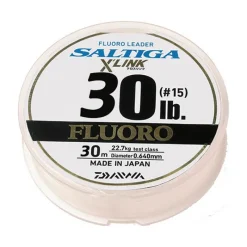 Daiwa Fluorocarbone Saltiga X' Link Fluorocarbon Leader - 30M