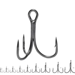 VMC Hamecon Triple Carnassier Inline 2X Renforce 7554 - Etain Brillant - Par 5