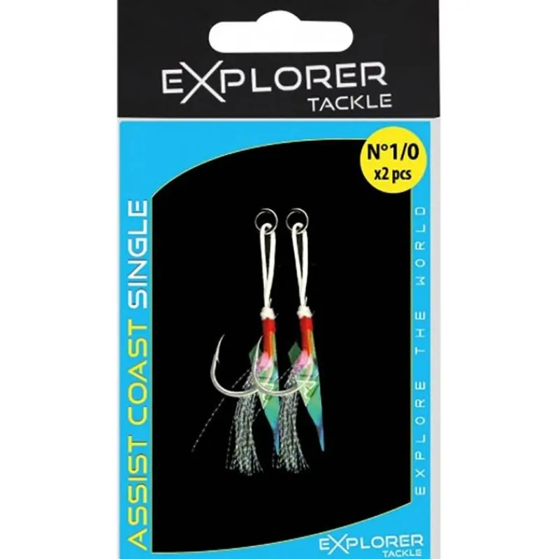 Explorer Tackle Hameçon Assist Coast Line Single - Par 2