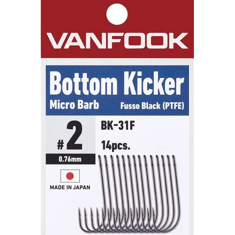 Vanfook Hameçon Simple Bottom Kicker Micro Barb Bk-31F