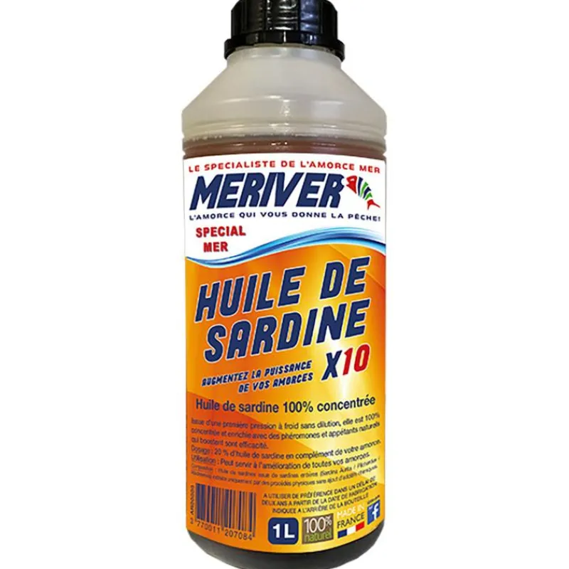 Meriver Huile De Sardine 100% Concentre X10