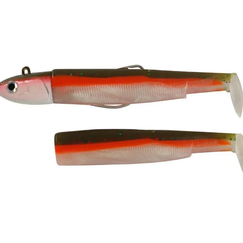 Fiiish Kit Leurre Souple Arme Combo Black Minnow 140 + Tete Plombee Deep